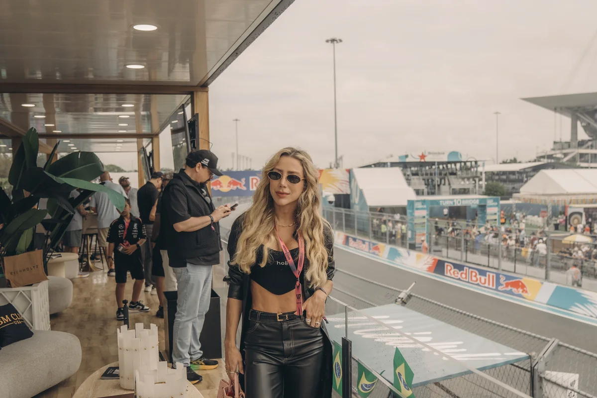 Guest inside the GRID House hospitality suite during Miami F1 weekend